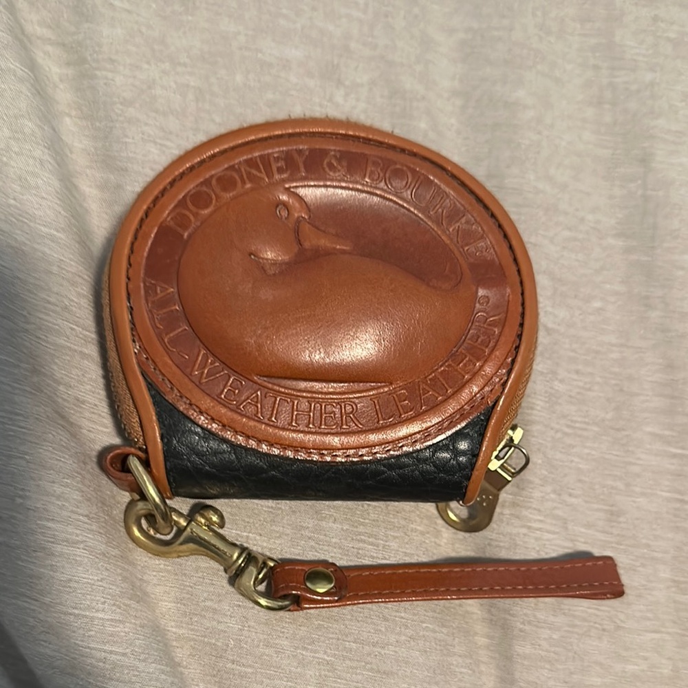 Dooney & Bourke Tan Leather Coin Pouch